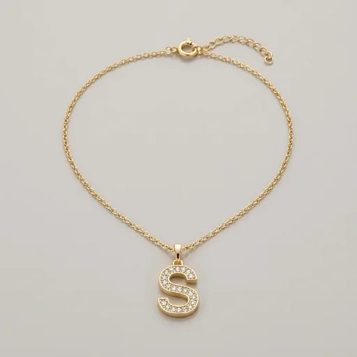 BaubleBar Initial Necklace