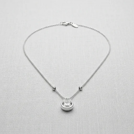 Pandora Bezel Charm Necklace