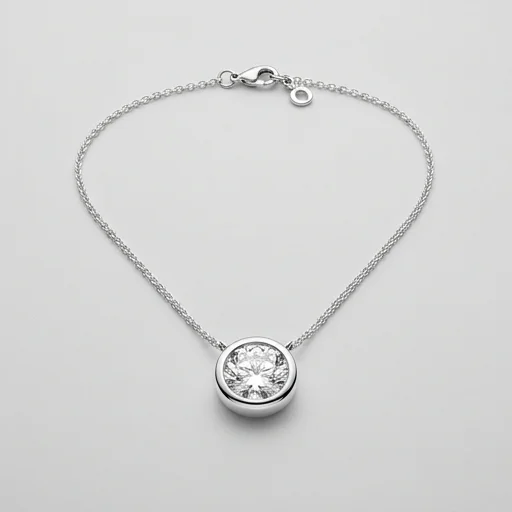 Pandora Bezel Charm Necklace view 2