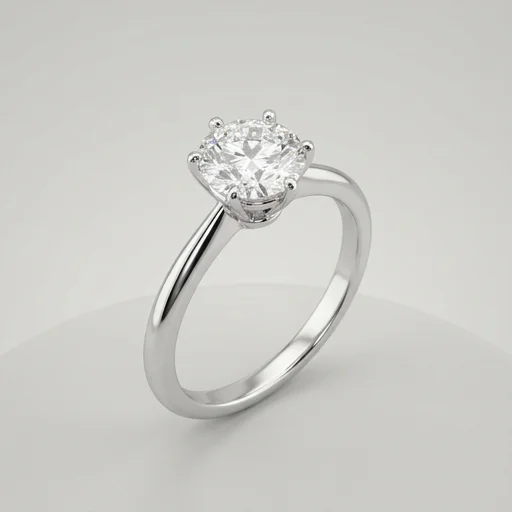 Blue Nile Diamond Solitaire Ring view 2