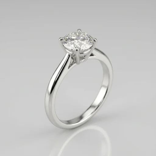 Blue Nile Diamond Solitaire Ring view 3