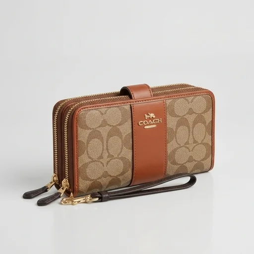 Coach Signature Canvas Wallet view 2