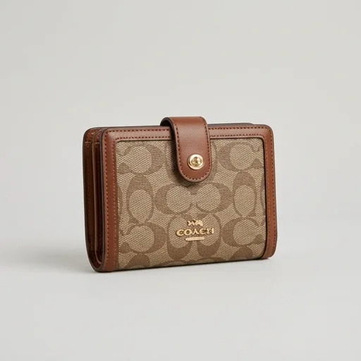 Coach Signature Canvas Wallet view 3
