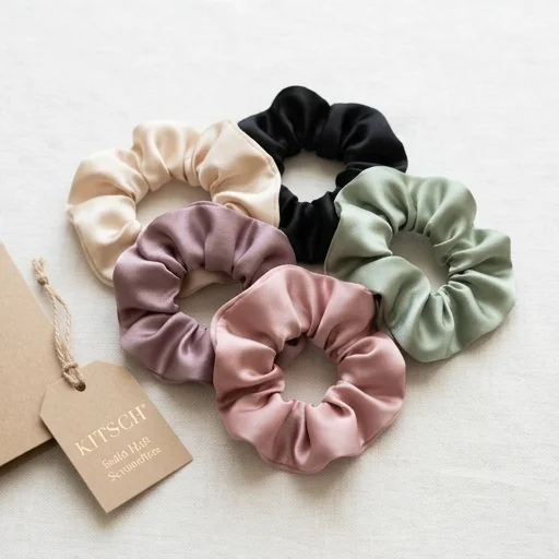 Kitsch Satin Scrunchies