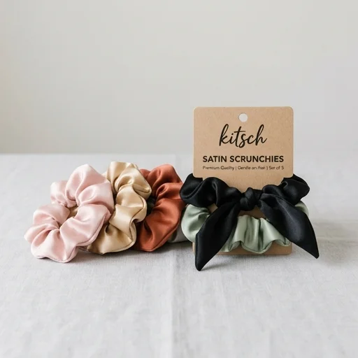 Kitsch Satin Scrunchies view 3