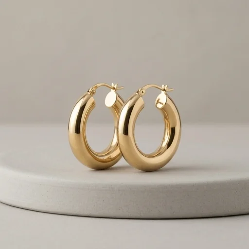 Mejuri Bold Hoops view 3